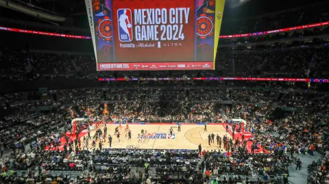 Arena Ciudad de México, juego entre el Miami Heat y los Washington Wizards.