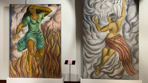 La música y la tragedia (1946) María Izquierdo. Foto: Francisco de Anda