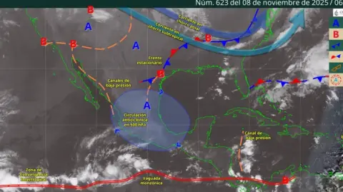 Este sábado, canales de baja presión y humedad del Pacífico y Caribe provocarán lluvias en el sur, sureste y Península de Yucatán, mientras en el resto del país dominará un ambiente caluroso.

Para más información del tema, visita: https://www.eleconomista.com.mx/politica/clima-hoy-sabado-frente-frio-13-aproxima-preven-lluvias-sur-ambiente-caluroso-gran-parte-pais-20251108-785681.html

¡Síguenos en nuestras redes sociales para mantenerte informado!

Twitter: https://twitter.com/eleconomista 
Facebook: https://www.facebook.com/ElEconomista.mx
Instagram: https://www.instagram.com/eleconomistamx
LinkedIn: https://www.linkedin.com/company/el-economista/
T

#ElEconomista #EETV