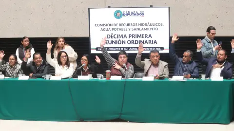 Reunión ordinaria de la Comisión de Recursos Hidráulicos, Agua Potable y Saneamiento.