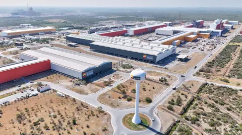 Complejo industrial de Ternium en Pesquería, Nuevo León.
