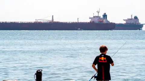 Petroleros anclados en el lago de Maracaibo, cerca de Maracaibo, estado Zulia, Venezuela, el 18 de diciembre de 2025.