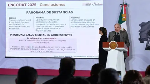 Los resultados de la ENCODAT 2025 mostraron que, aunque el alcohol sigue siendo la sustancia más consumida, su ingesta en adolescentes disminuyó, mientras que el uso de cannabis y vapeadores aumentó entre distintos grupos de la población.