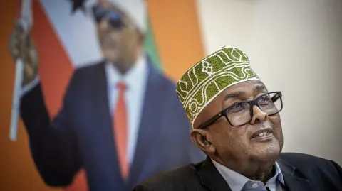 El presidente de la región separatista somalí de Somalilandia, Abdirahman Mohamed Abdulahi.