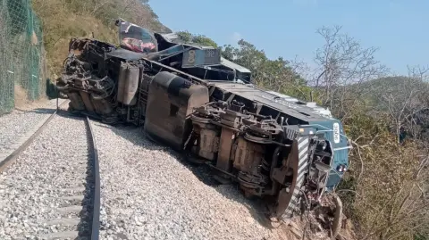 Se descarrila el Tren Interoceánico en Oaxaca.