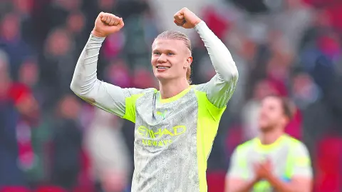 Erling Haaland del Manchester City. Foto: Reuters