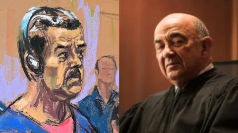 Nicolás Maduro y el juez Alvin Hellerstein.