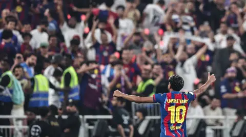 Lamine Yamal selló el segundo de su equipo.