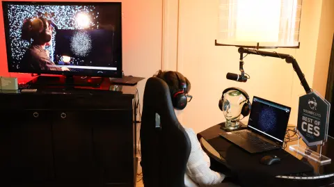 La aplicación Prime muestra una representación del enfoque cerebral como un patrón de puntos .