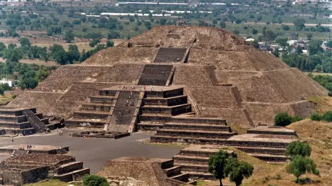 Zona arqueológica de Teotihuacán.