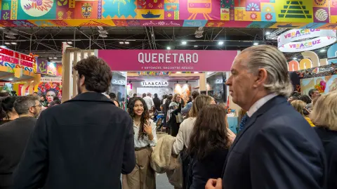 Querétaro promueve su oferta turística en el Fitur 2026, en Madrid, España.