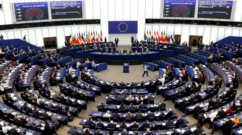 Pleno del Parlamento Europeo.