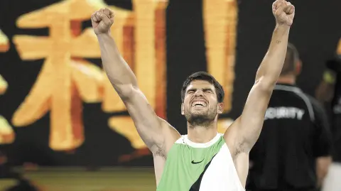 Carlos Alcaraz, tenista.