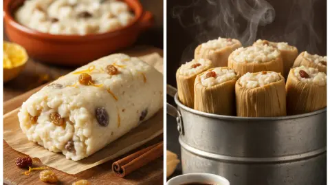 tamal de arroz con leche