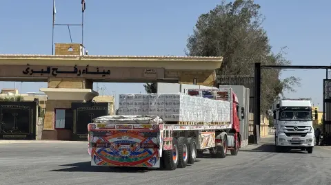 El puesto de Rafah abrirá temporalmente el domingo para permitir el paso controlado de civiles. Foto: AFP