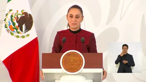 La presidenta de México, Claudia Sheinbaum Pardo, durante la conferencia matutina del viernes 30 de enero de 2026. Foto: Especial