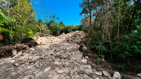 Obras de Royal Caribbean de su proyecto turístico en Mahahual.