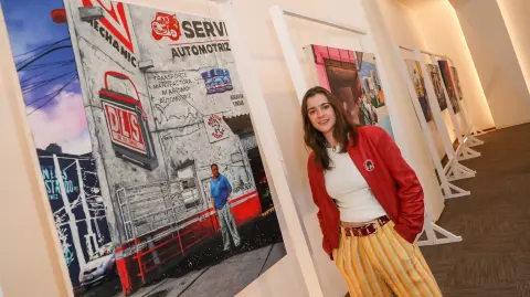 EXPOSICION OCTAVIA GREIG EN EL ECONOMISTA . FOTO : HUGO SALAZAR / EL ECONOMISTA .