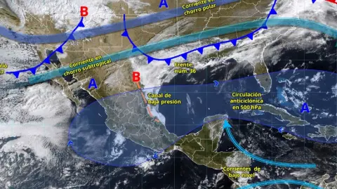 México vivirá un fin de semana con contrastes climáticos: lluvias intensas y evento de Norte en el Golfo, pero calor extremo persistente en el occidente y sur.

Para más información del tema, visita: https://www.eleconomista.com.mx/politica/frente-frio-37-onda-calor-marcaran-clima-semana-pais-20260220-800933.html 

¡Síguenos en nuestras redes sociales para mantenerte informado!

Twitter: https://twitter.com/eleconomista 
Facebook: https://www.facebook.com/ElEconomista.mx
Instagram: https://www.instagram.com/eleconomistamx
LinkedIn: https://www.linkedin.com/company/el-economista/

#ElEconomista #Clima