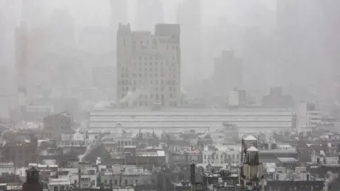 Tormenta invernal en Nueva York. Foto: Reuters