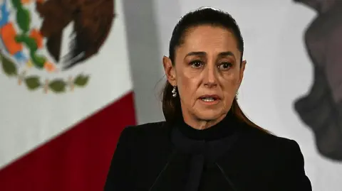 Comparecencia pública de Claudia Sheinbaum, presidenta de México, tras la operación que acabó con la muerte de El Mencho. RTVE