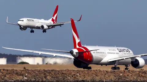 Qantas, aerolínea australiana.
