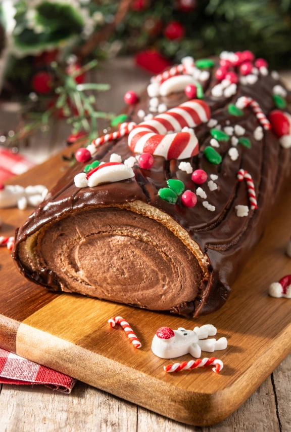 Tronco navideño.