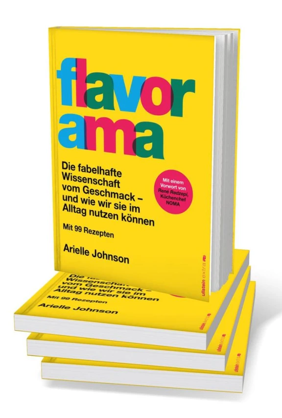 Un fascinante recorrido por la ciencia del sabor, este libro combina química, neurociencia y gastronomía para explicar cómo percibimos los alimentos. Dr. Arielle Johnson, experta en fermentación y colaboradora de Noma, desglosa las leyes del sabor y ofrece recetas prácticas para aplicar sus descubrimientos. Desde cócteles innovadores hasta platos complejos, Flavorama es una obra ideal para quienes buscan entender la gastronomía desde una perspectiva científica.