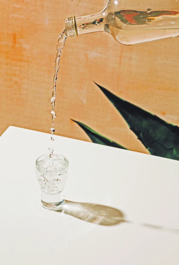 Tequila y agua.