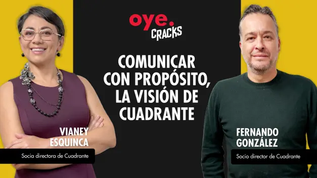 Las reglas de la comunicación están cambiando. En este episodio, Ximena Bravo conversa con los socios directores de Cuadrante, agencia mexicana independiente, sobre cómo conectar con audiencias que evolucionan a gran velocidad.
Desde el papel de la IA hasta la importancia de la narrativa humana, esta charla revela los secretos detrás de las estrategias que logran impacto real en un mundo hiperconectado.
¡Dale play!
Link: https://cuadrante.com.mx/