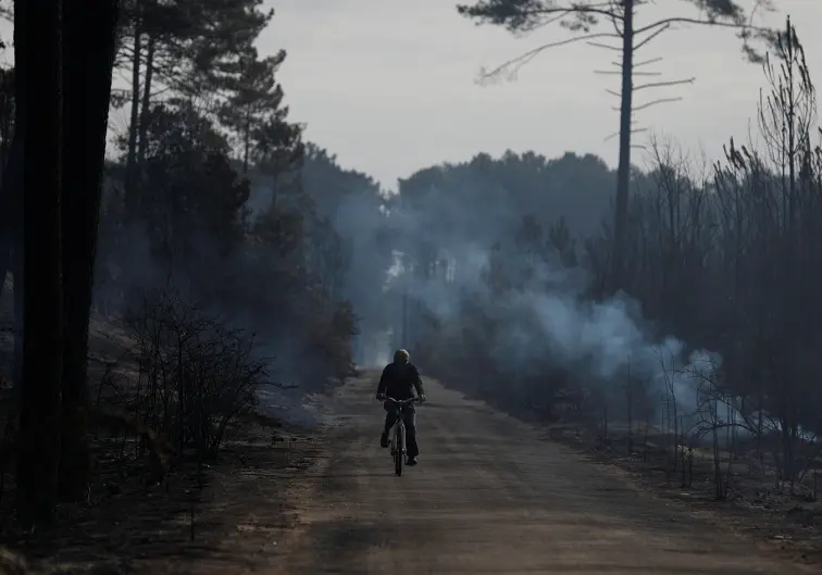 Desolación tras ola de incendios en Portugal