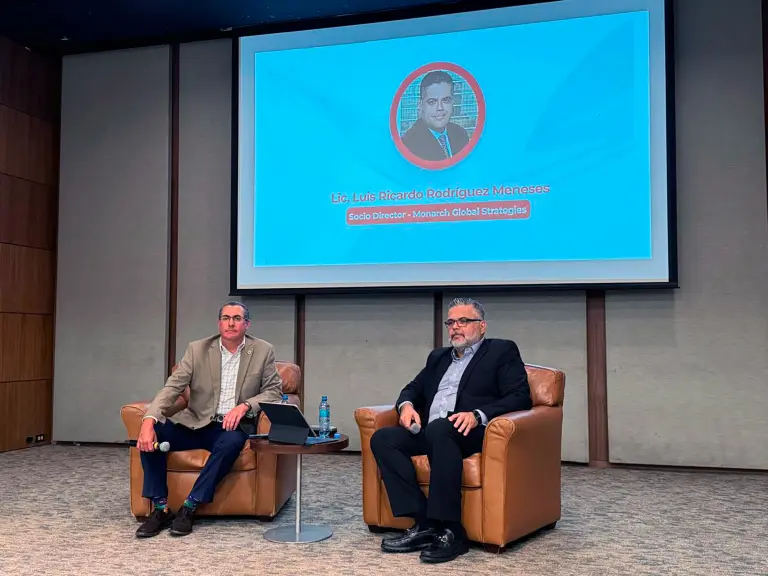 Armando De Lille Calatayud, socio de Comercio Exterior y Aduanas en Deloitte México y Luis Ricardo Rodríguez Meneses, socio director de Monarch Global Strategies.