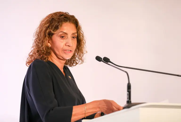 Claudia Esqueda Llanes, representante del sector laboral del Infonavit.