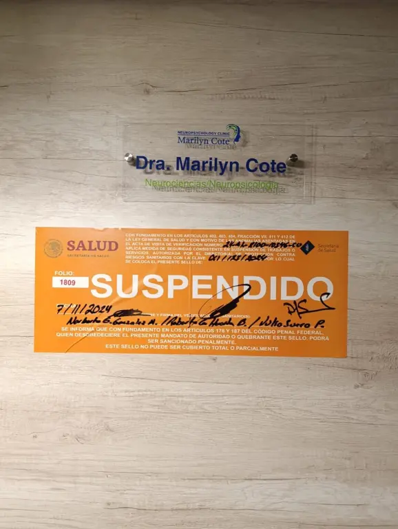 Foto: Cofepris suspende consultorio de Marilyn Cote por "incumplir en graves irregularidades"