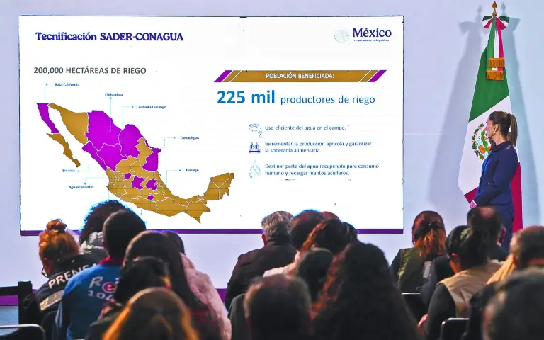 El Gobierno de México invertirá más de 20,000 millones de pesos en proyectos hídricos en México durante el 2025.