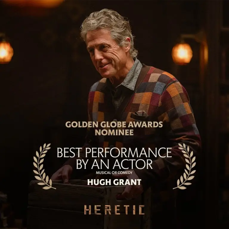 Hugh Grant en Heretic.
