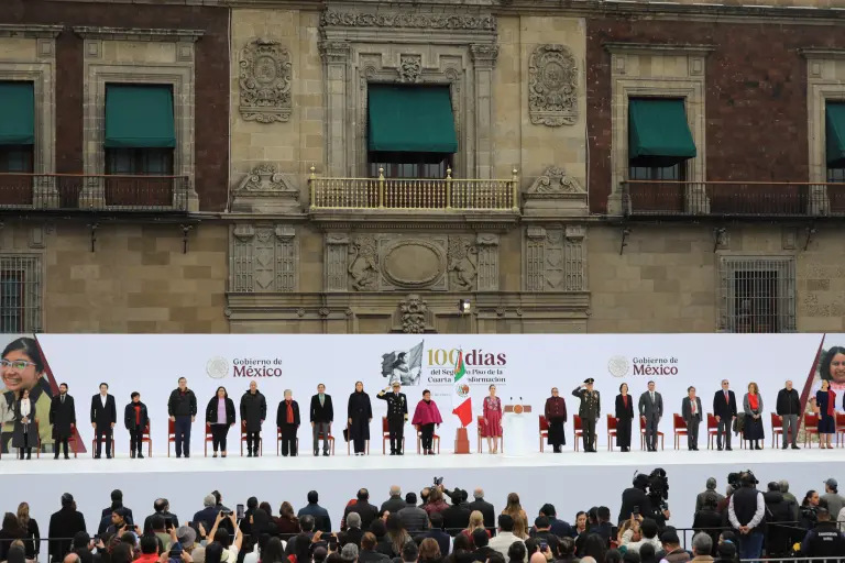 La presidenta Claudia Sheinbaum presentó este domingo su informe de los primeros 100 días de su gobierno.
