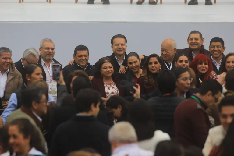Integrantes del gabinete e invitados del informe de los primeros 100 días de gobierno de Claudia Sheinbaum