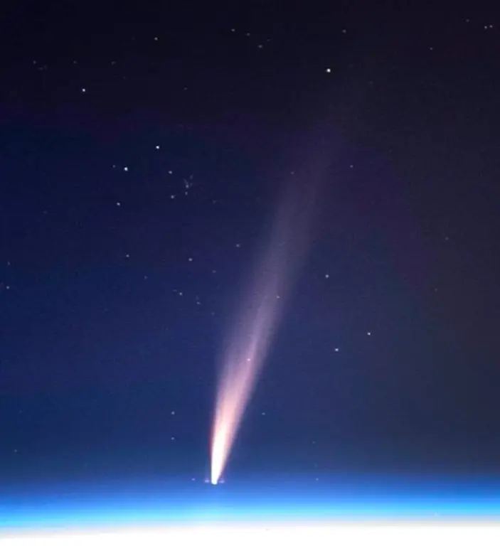 Ampliación de la imagen del cometa ATLAS C/2024 G3 del pasado día 9 de enero. Don Pettit/ESA