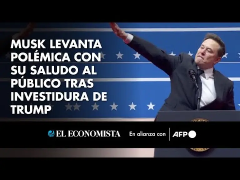 El magnate Elon Musk suscitó controversia la noche del lunes con un gesto de agradecimiento a los seguidores del presidente norteamericano Donald Trump, que algunos asimilaron a un saludo nazi.