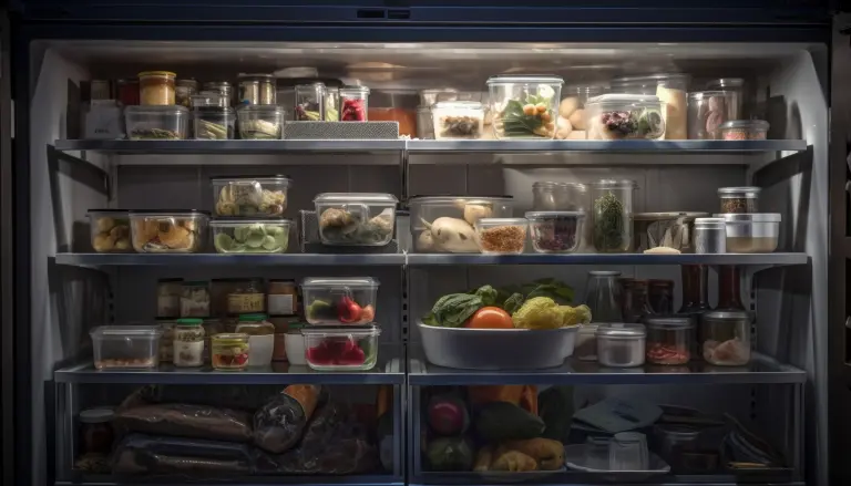 Comida en el refrigerador