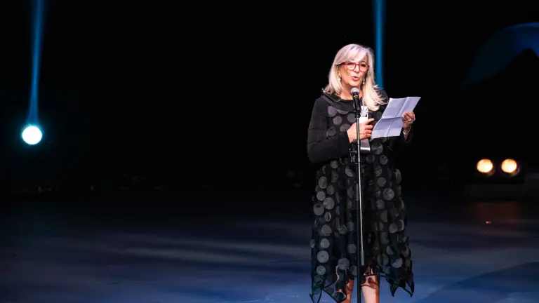 Mónica Lozano durante el Festival Internacional de Cine en Guadalajara (FICG).