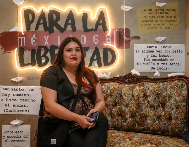 OBRA DE TEATRO "PARA LA LIBERTAD: MEXICO 68" EXPERIENCIA PARA EL CLUB DE SUSCRIPTORES DEL ECONOMISTA. FOTO : HUGO SALAZAR / EL ECONOMISTA