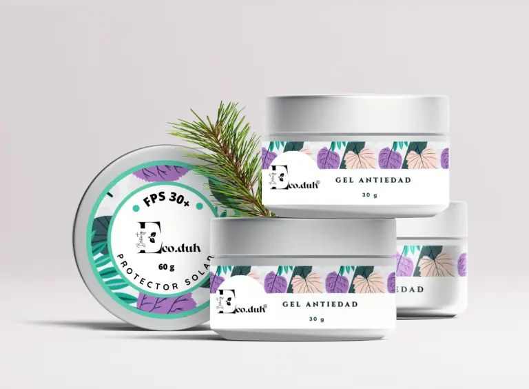 Los productos están hechos con productos naturales y empaques reciclables.