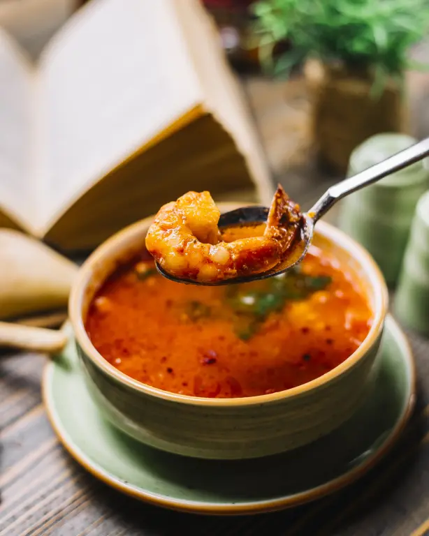 Caldo de camarón