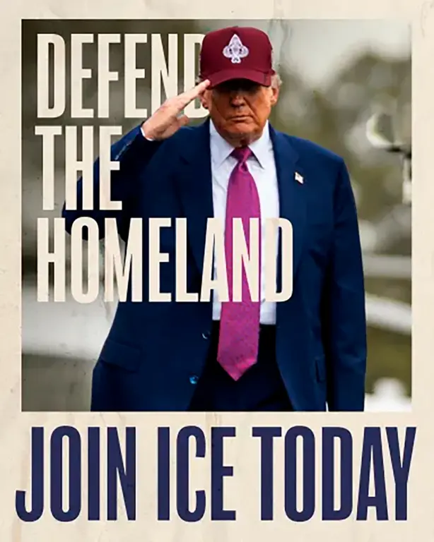Campaña de reclutamiento de ICE.