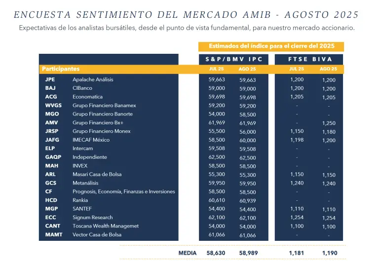 Expectativas de los analistas bursátiles, desde el punto de vista fundamental, para nuestro mercado accionario.