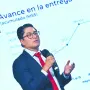 Omar Mejía, subtesorero de la Federación, durante la conferencia.