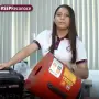 Ángela Karime Hernández Venegas, alumna del CETIS 78, que creó el extintor acústico de baja frecuencia.