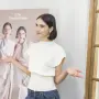 María Ibarra en la presentación de la campaña del Día de las Madres.
